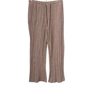 Alkemy Ribbed Flare Comfy Grey Pants in Size XL